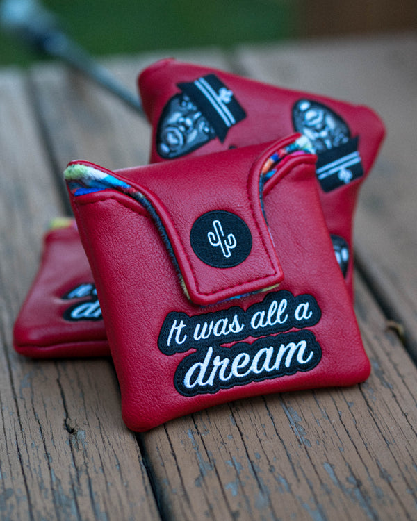 “Big Buckets" Mallet Putter Cover - Red